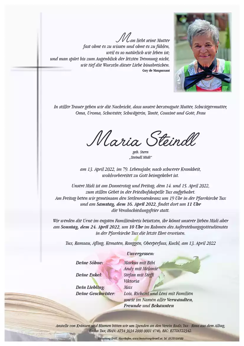 Parte von Maria Steindl